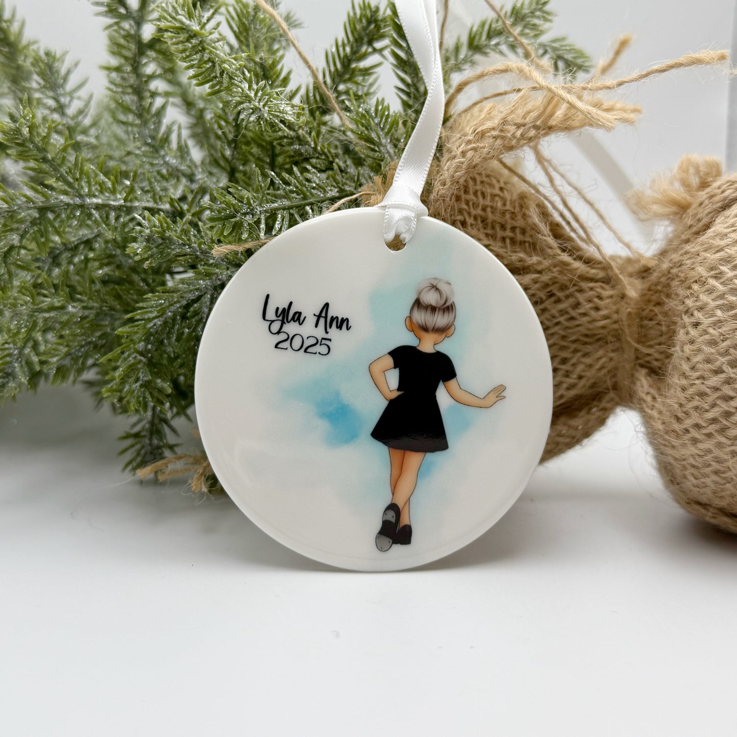 Tap Dance Ornament for Girls – Personalized Keepsake for Jazz Dancers