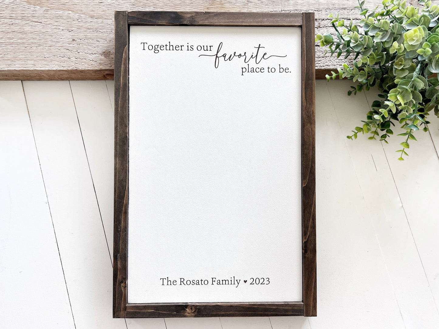 Family Handprint Sign