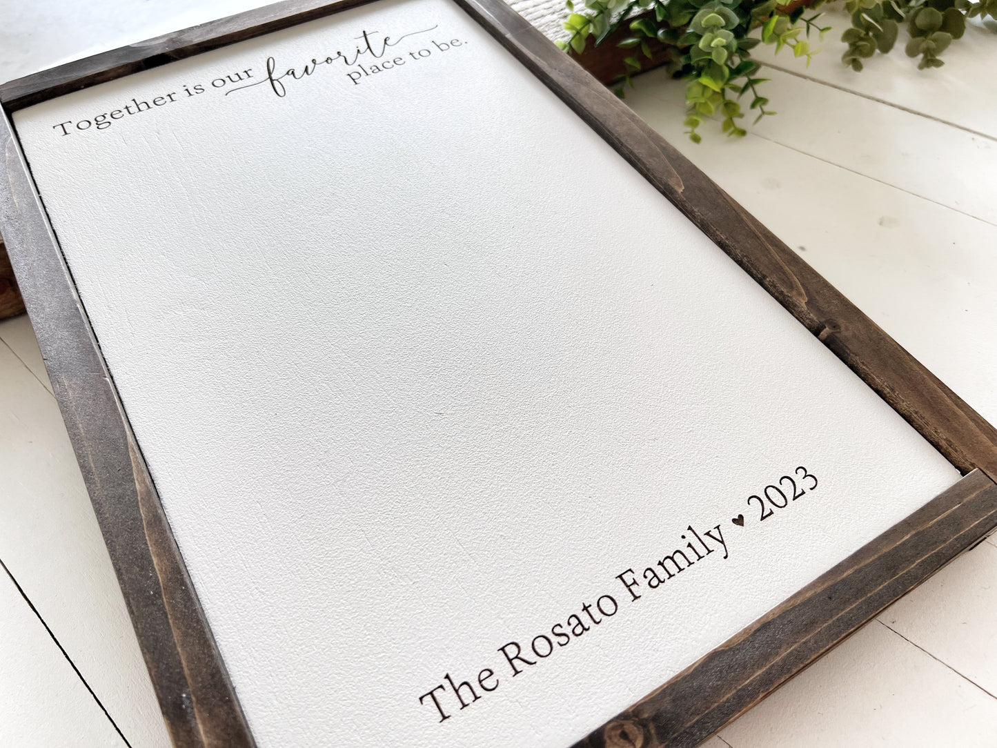Family Handprint Sign