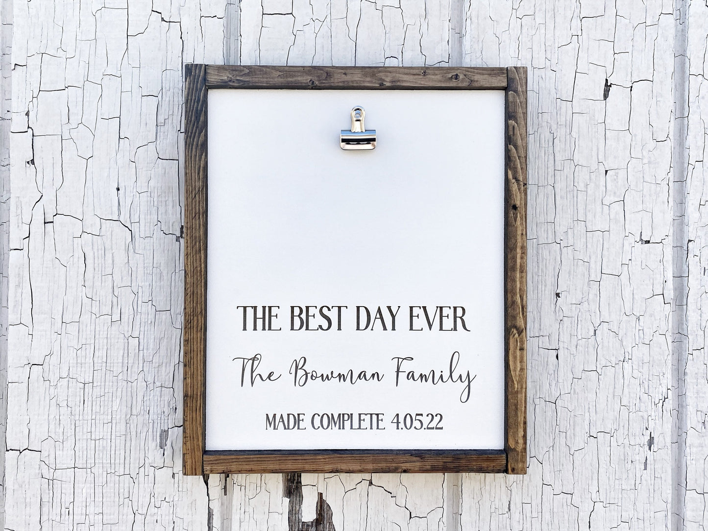 Best Day Ever, Adoption Day Photo Clipboard
