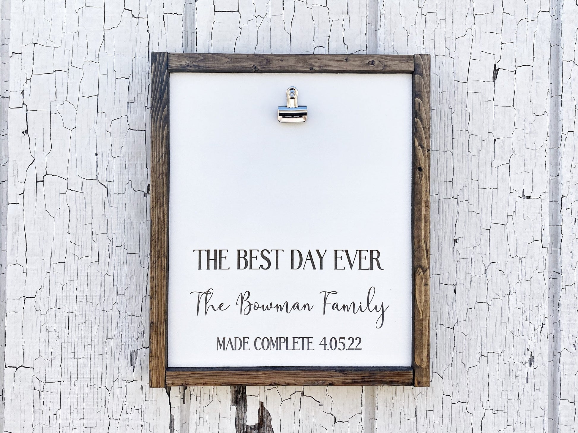 Best Day Ever, Adoption Day Photo Clipboard