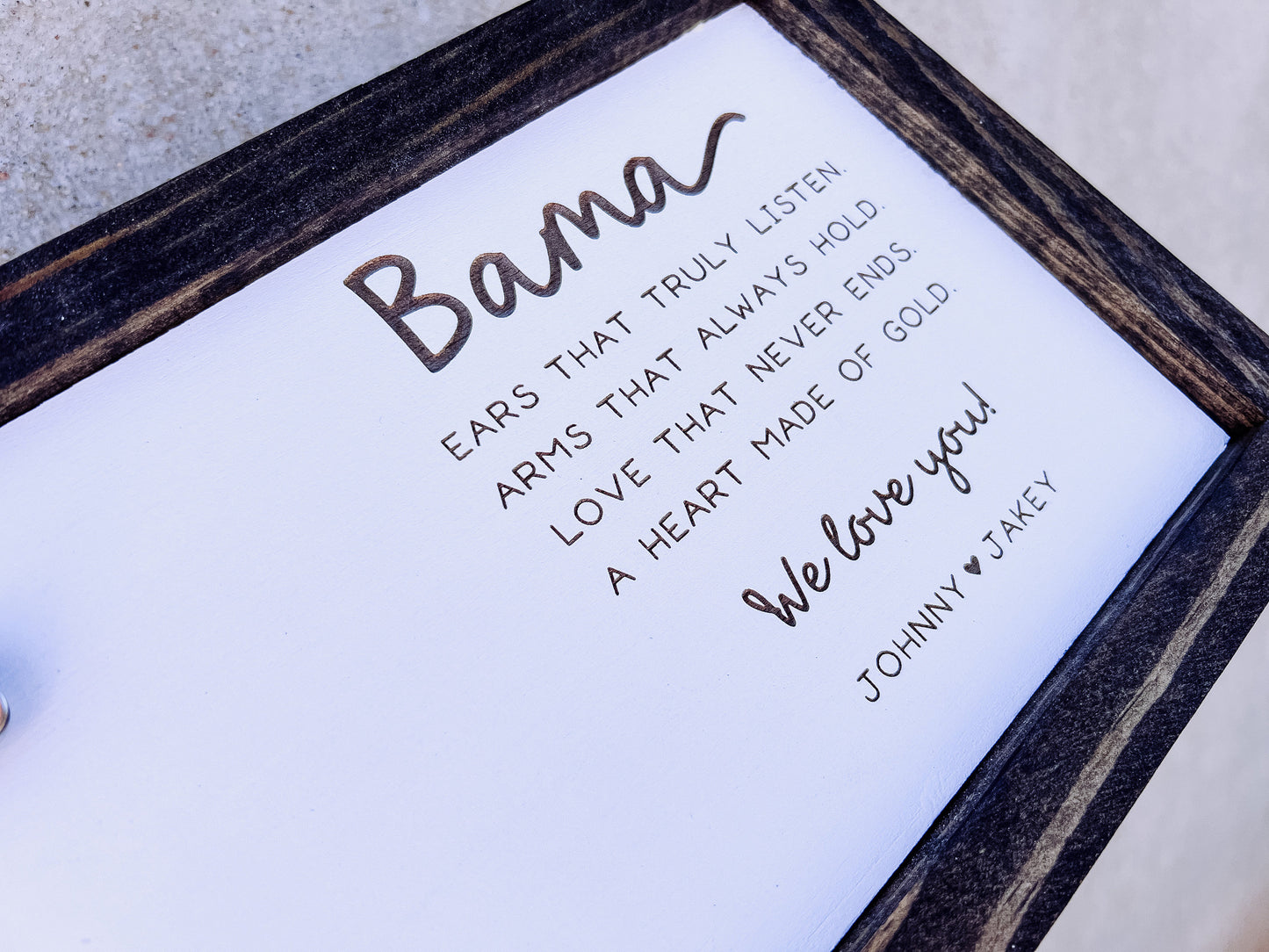 Grandpa Photo Frame from Grandkids, Grandma Grandpa Picture Holder, Customized Grandparents Sign