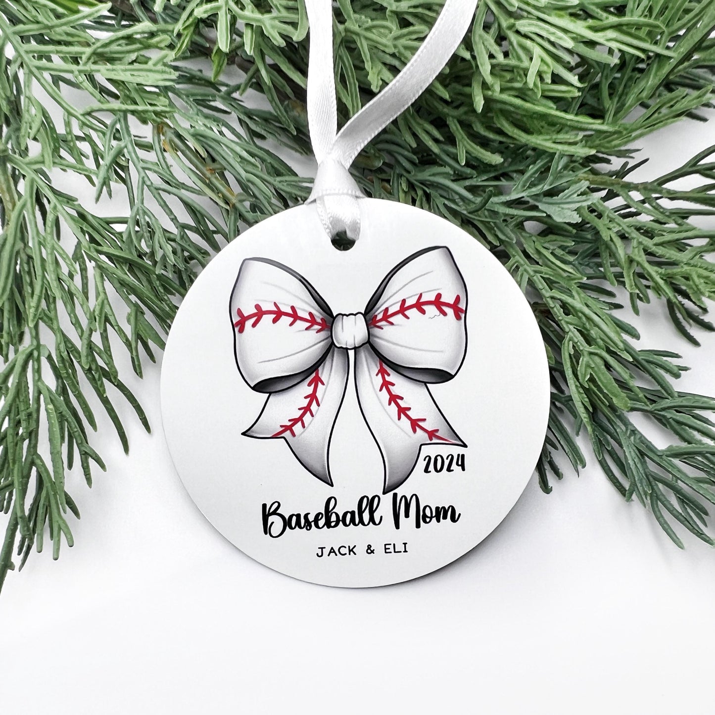 Volleyball Ornament for Teen Girls, Coquette Bow Sports Ornament