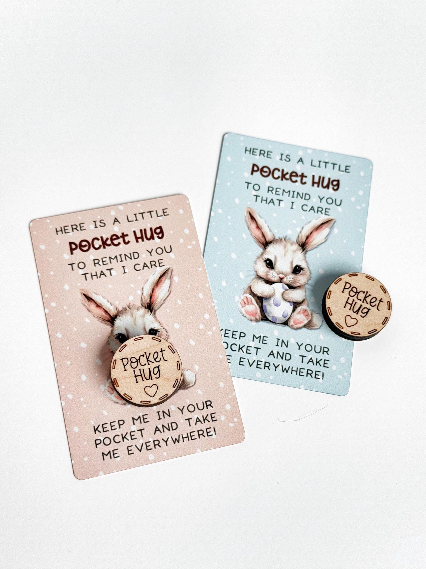 Easter Basket Stuffers for Kids, Bunny Pocket Hug for Grandkids, Keepsake for Girls and Boys