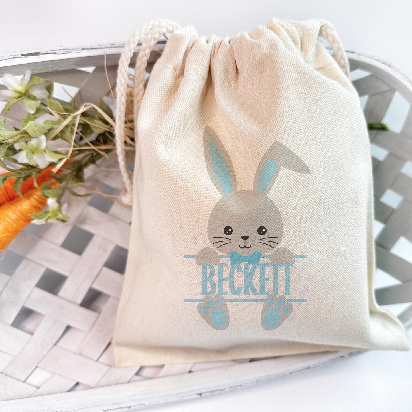 Personalized Easter Treat Bags - Kids Gift, Bunny Gift Bags, Basket Stuffers