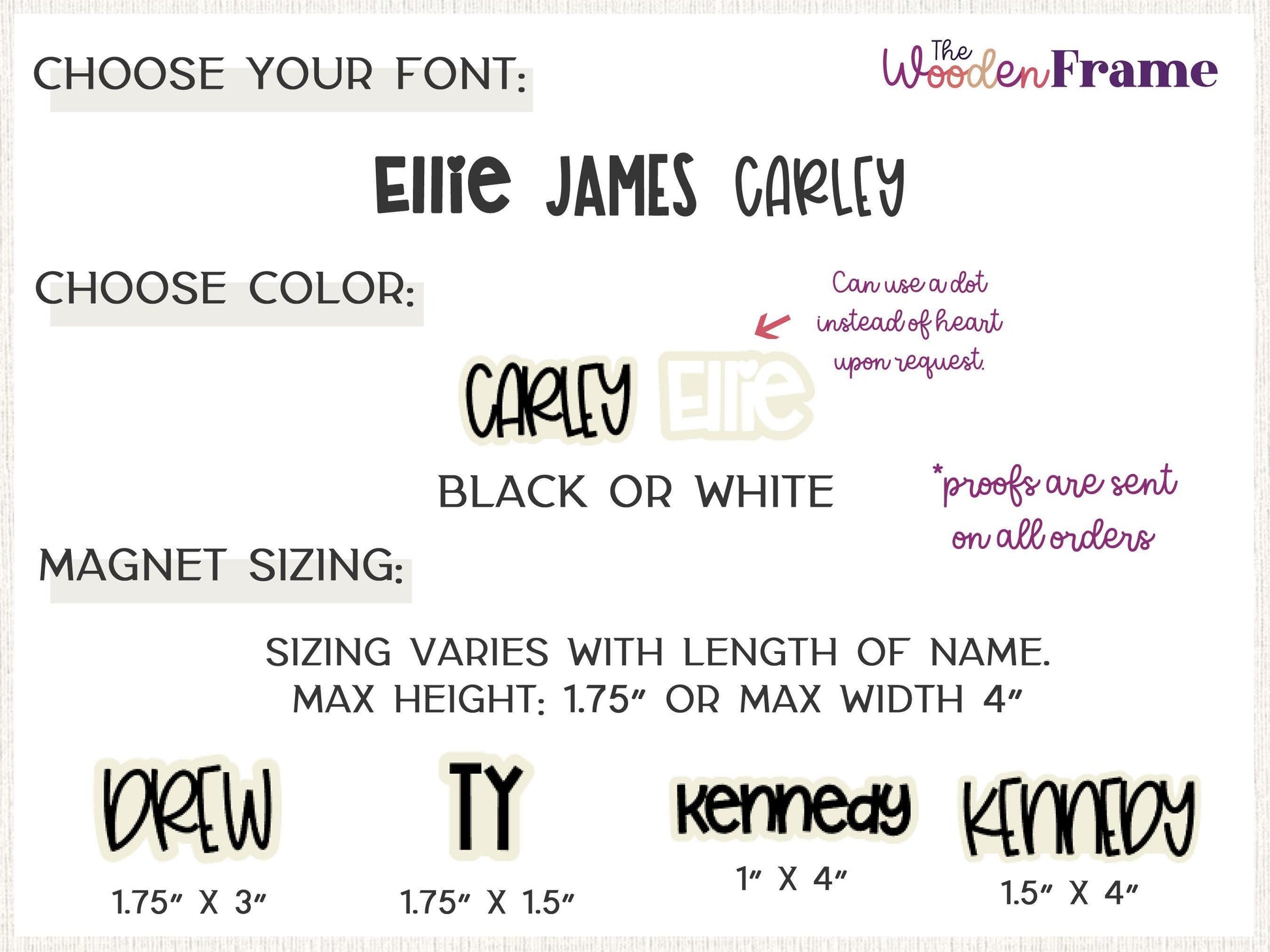 Custom Name Magnet for Kids | Personalized Fridge Magnets for Artwork Display | Locker Magnet | Stocking Stuffer Idea