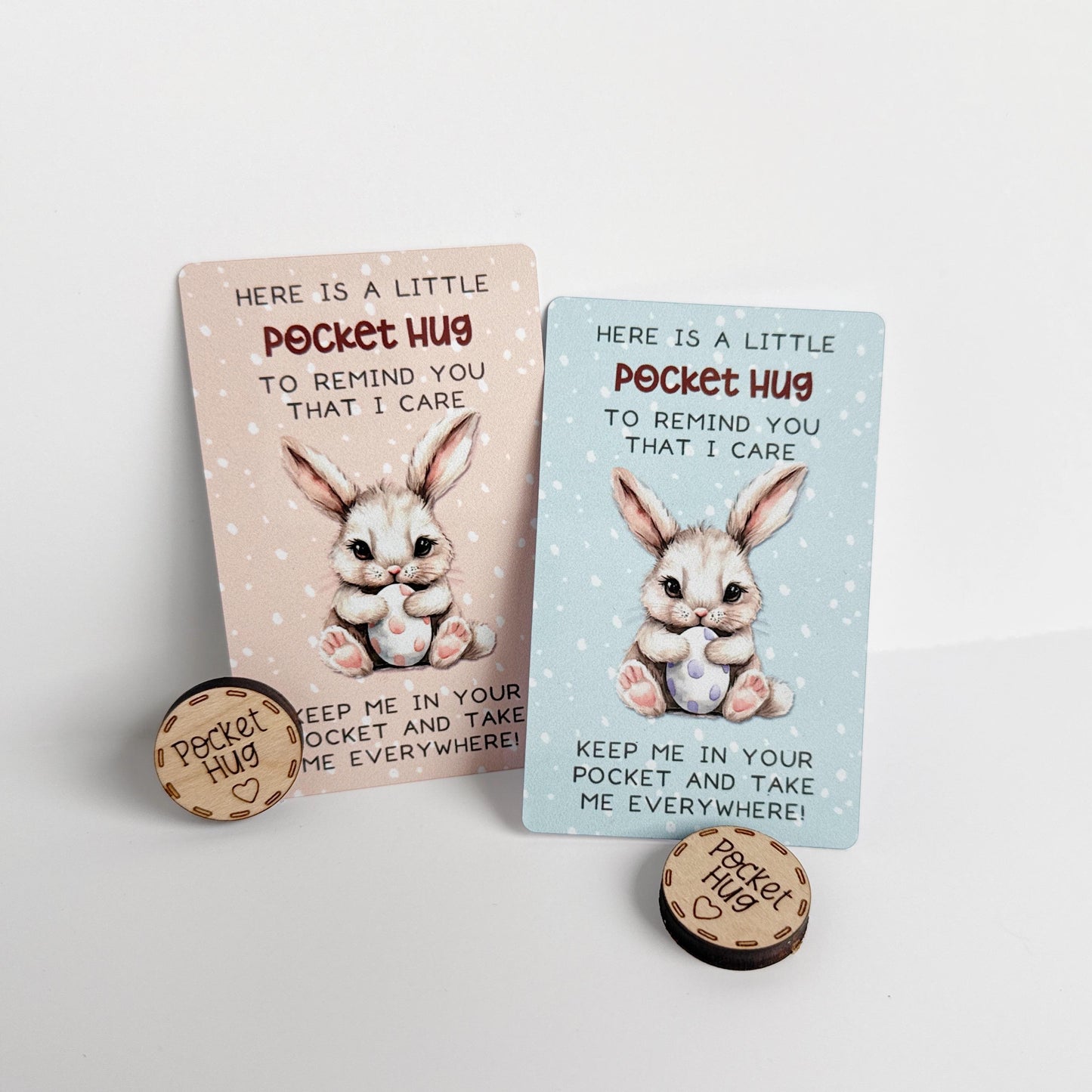 Easter Basket Stuffers for Kids, Bunny Pocket Hug for Grandkids, Keepsake for Girls and Boys