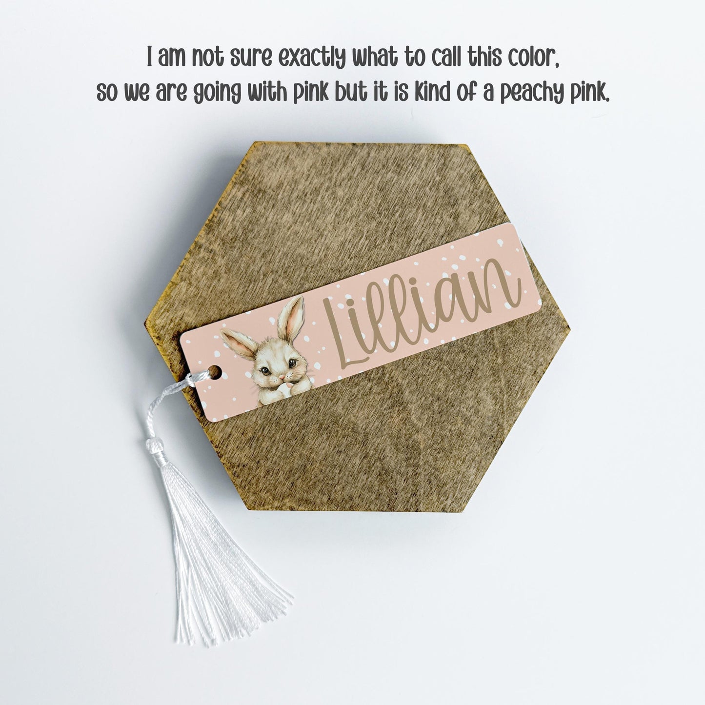 Bunny Bookmark for Kids Easter Basket, Personalized with Name