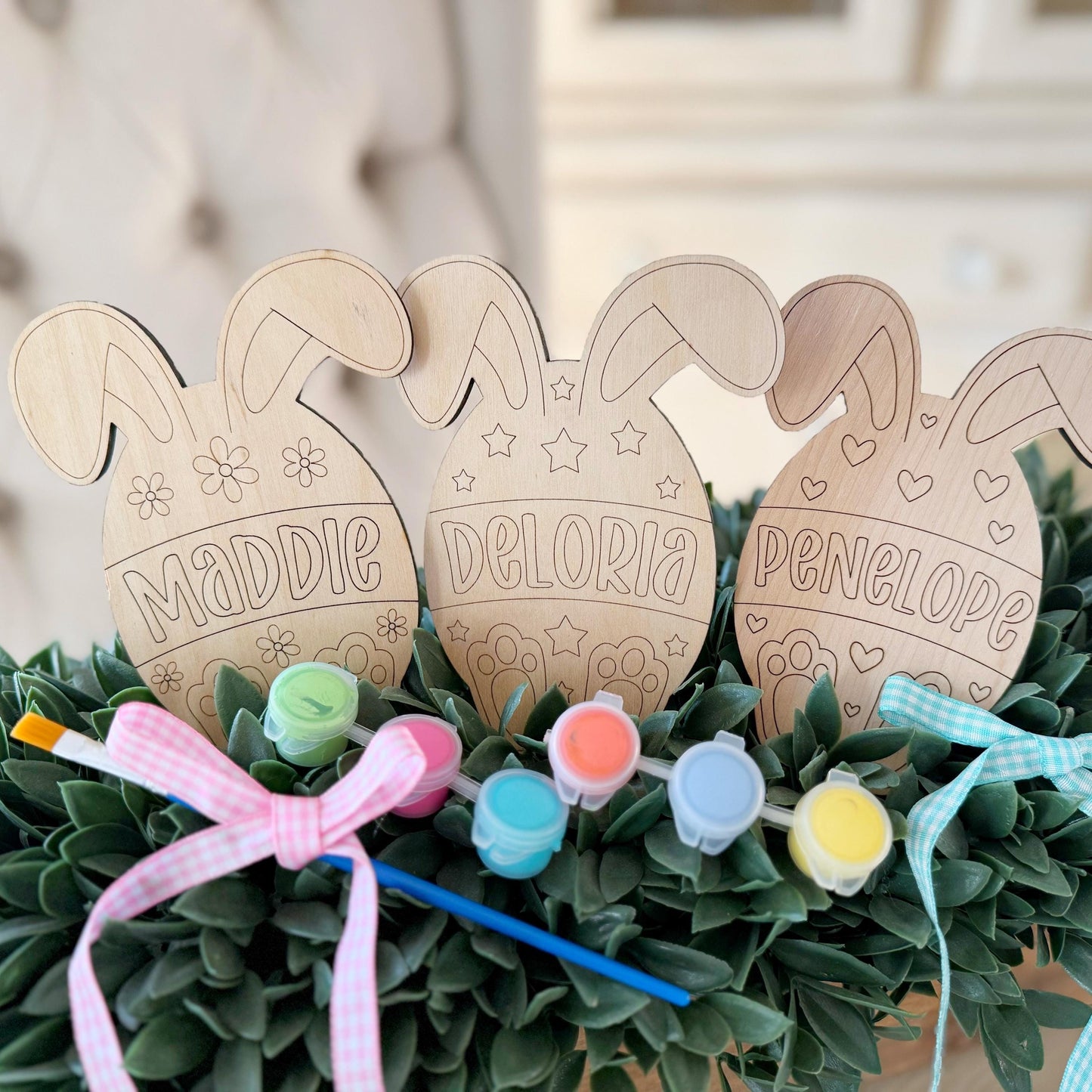Custom Easter Egg Paint Kit for Kids - Easter Craft Basket Stuffer