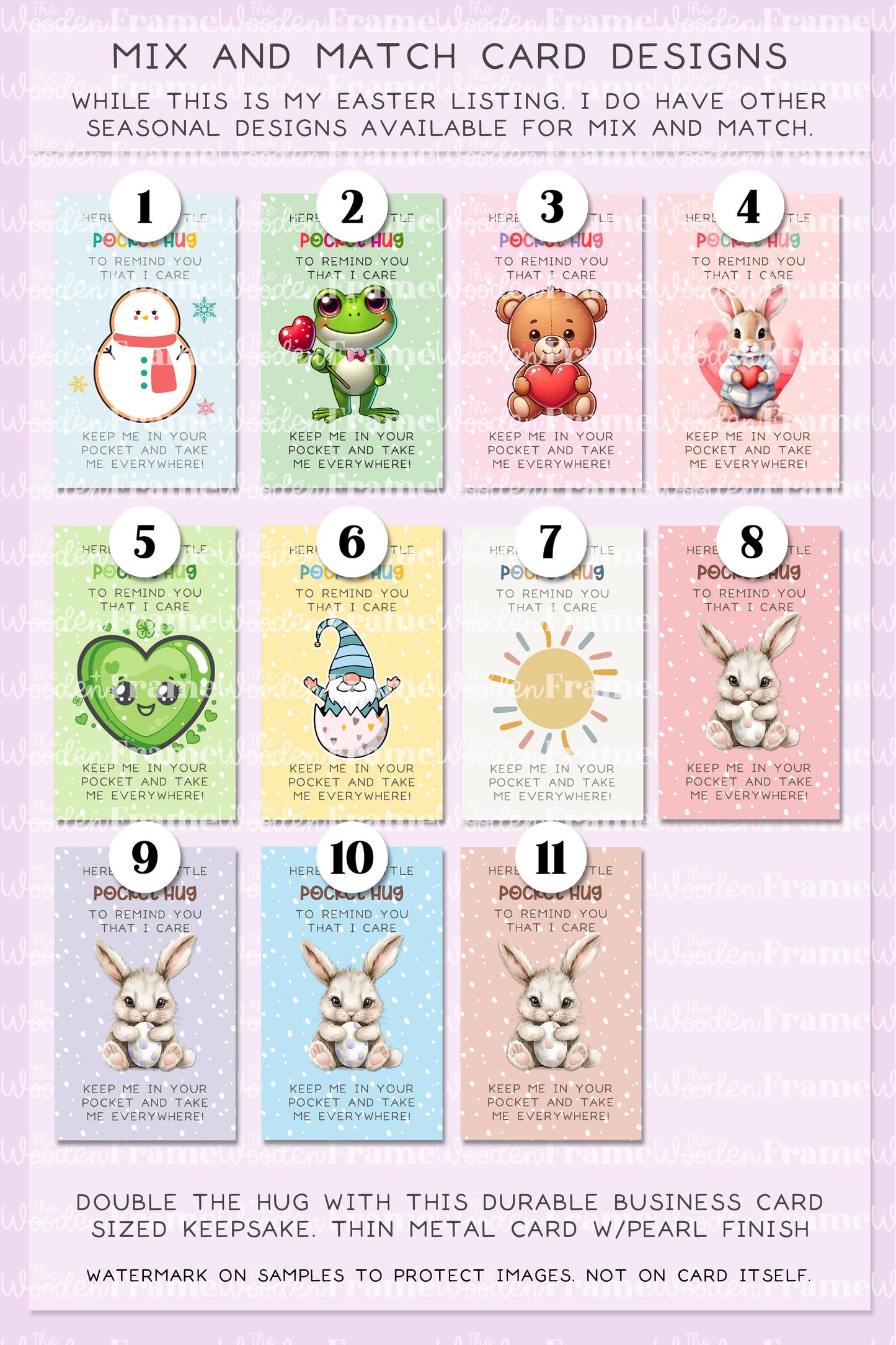Easter Basket Stuffers for Kids, Bunny Pocket Hug for Grandkids, Keepsake for Girls and Boys
