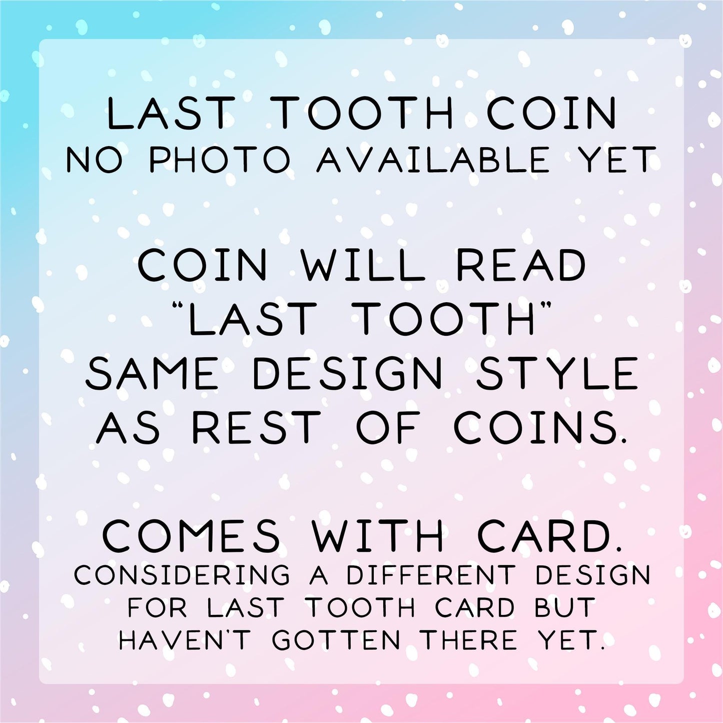 Tooth Fairy Coin & Poem Card – Customizable First Tooth Gift, Keepsake Tokens for Kids Lost Teeth