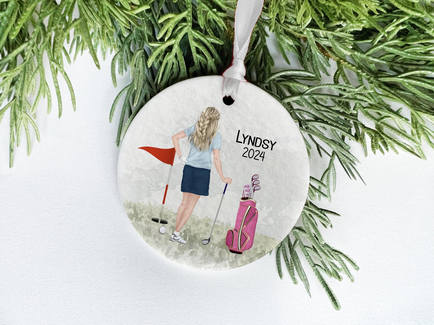 Boy Golf Ornament, Personalized Golf Ornament for Kids, Golf Team Gift