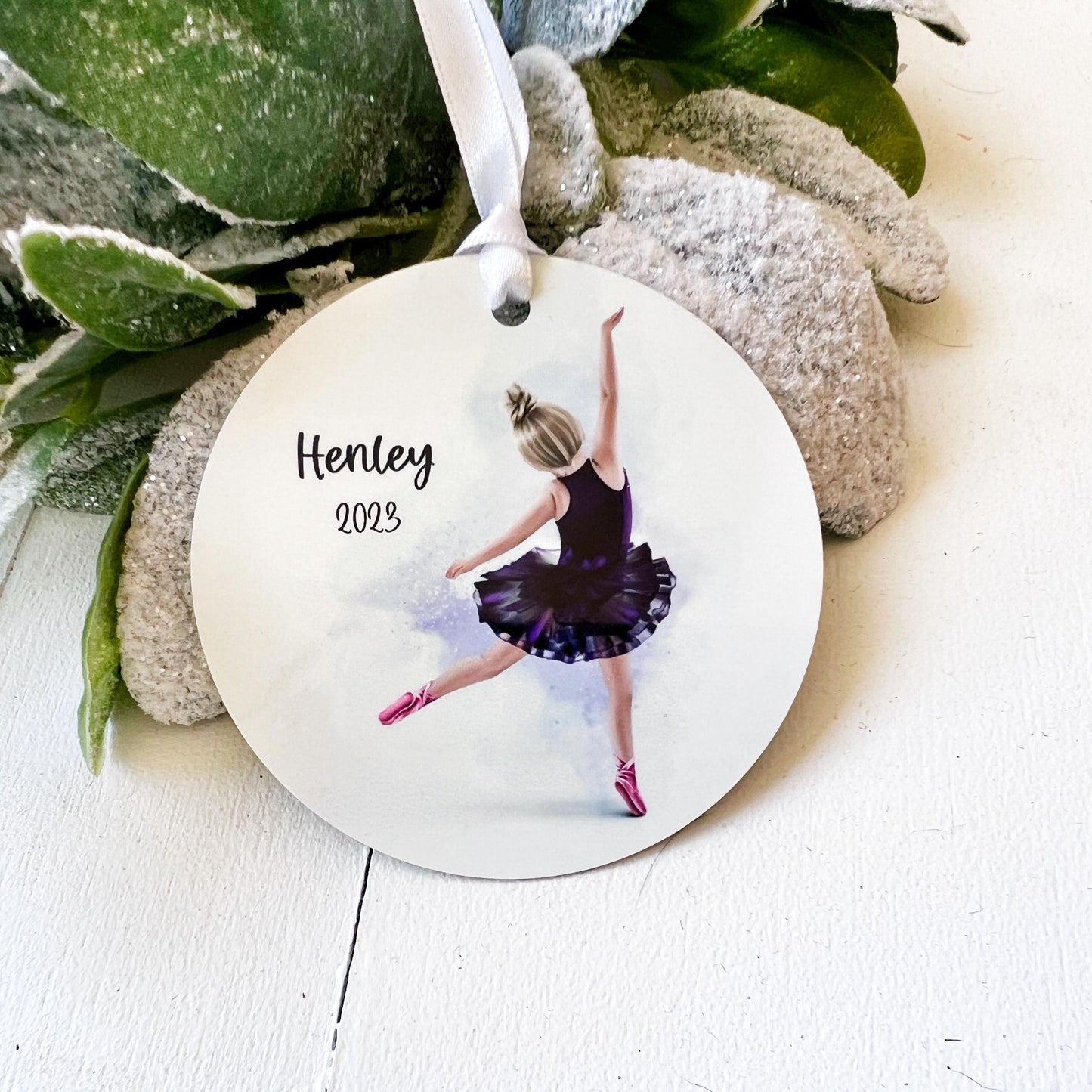 Ballet Ornament for Girls, Personalized Ballet Ornament
