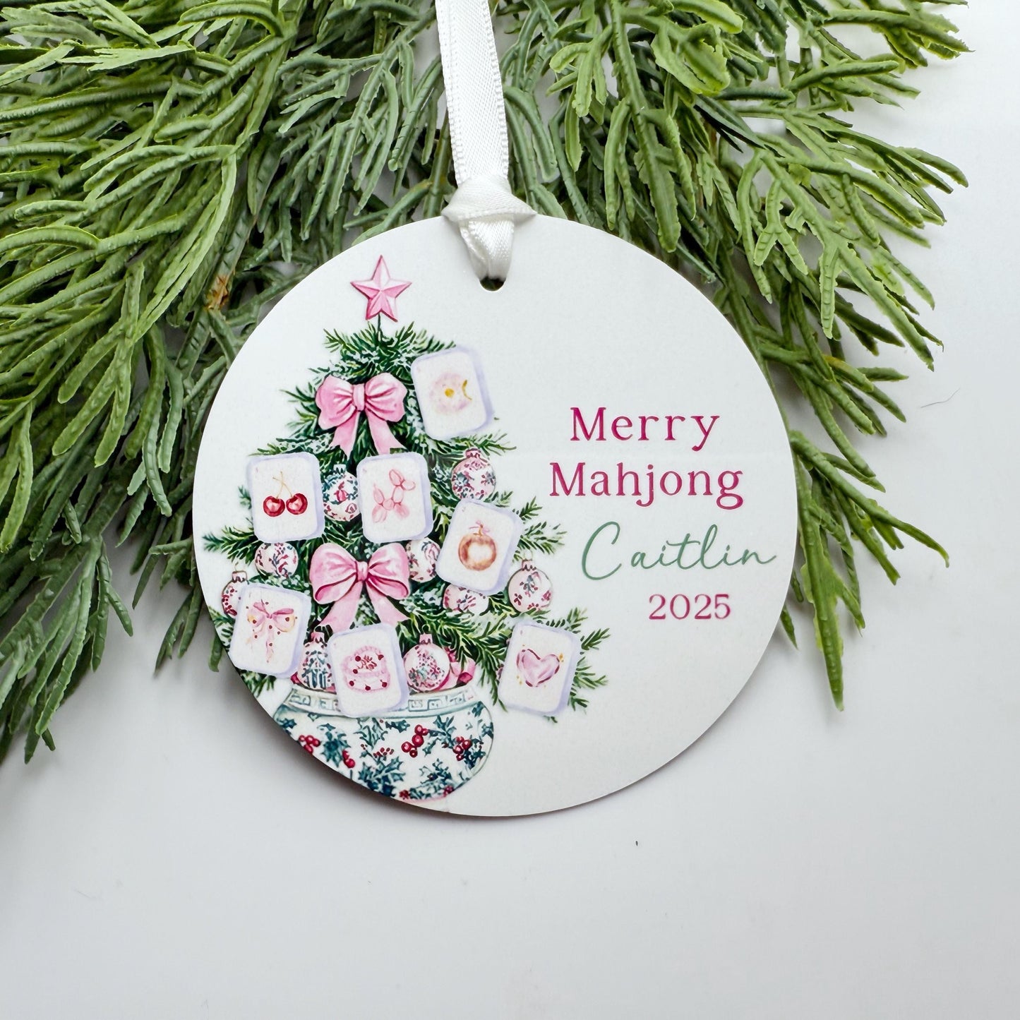 Mahjong Ornament: Personalized Gift for Merry Mahjong Players & Friends
