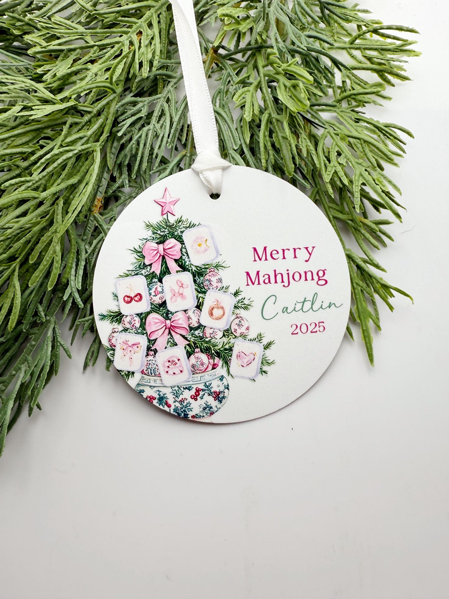 Mahjong Ornament: Personalized Gift for Merry Mahjong Players & Friends