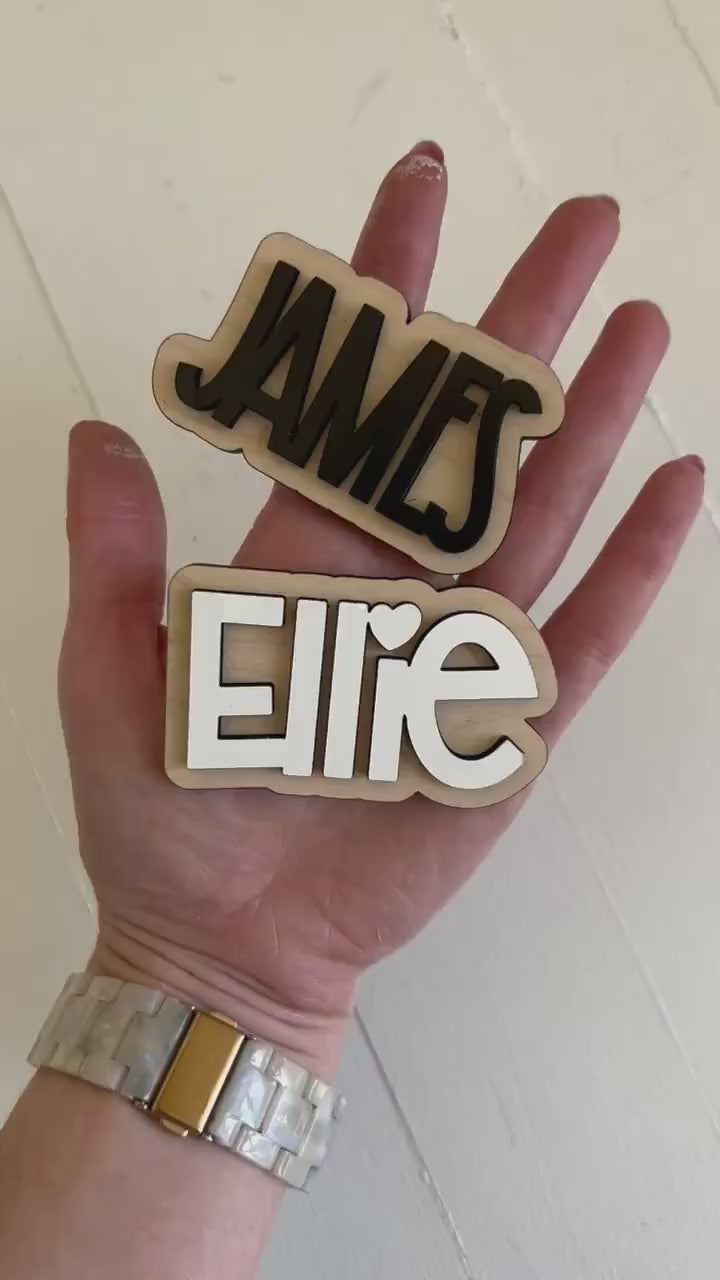 Custom Name Magnet for Kids | Personalized Fridge Magnets for Artwork Display | Locker Magnet | Stocking Stuffer Idea