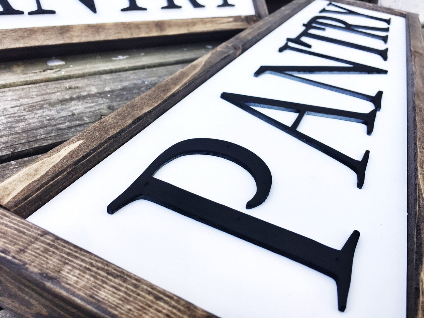 Family Sign, Rustic Farmhouse Decor, 3D Raised Laser Letter, Simple Lettered Word Sign, Living Room, New Family Gift