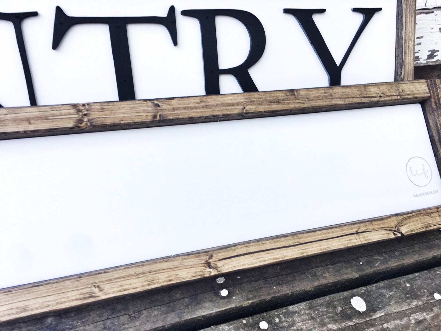 Family Sign, Rustic Farmhouse Decor, 3D Raised Laser Letter, Simple Lettered Word Sign, Living Room, New Family Gift