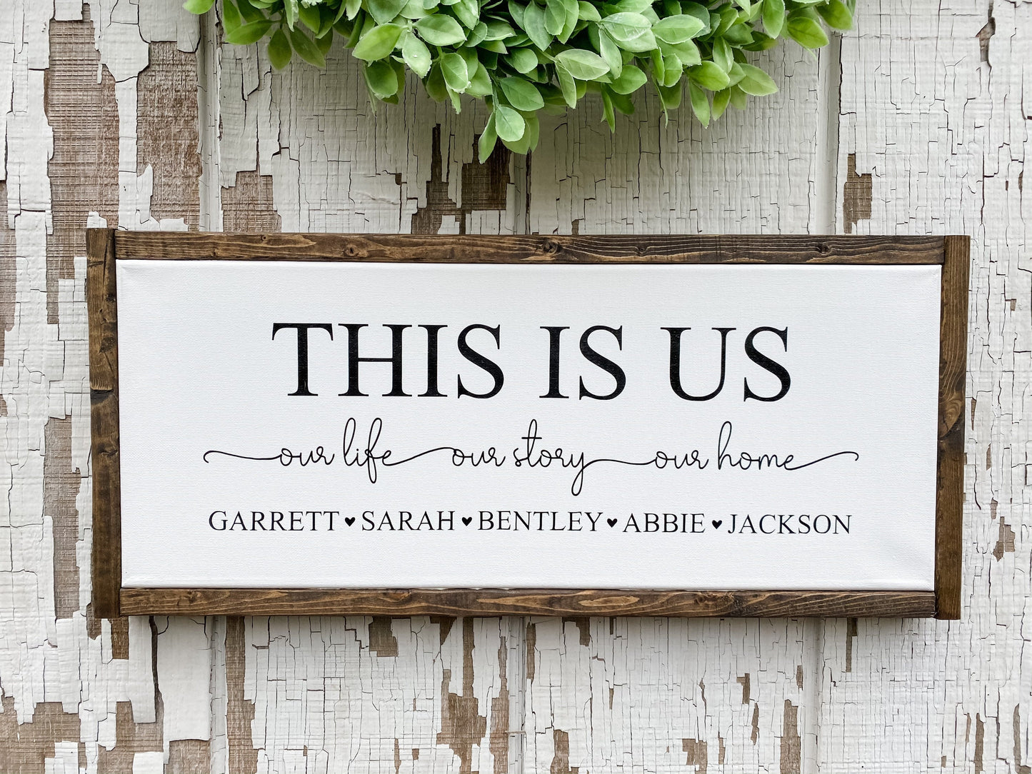 This Is Us, Our Life Our Story Our Home - TheWoodenFrame