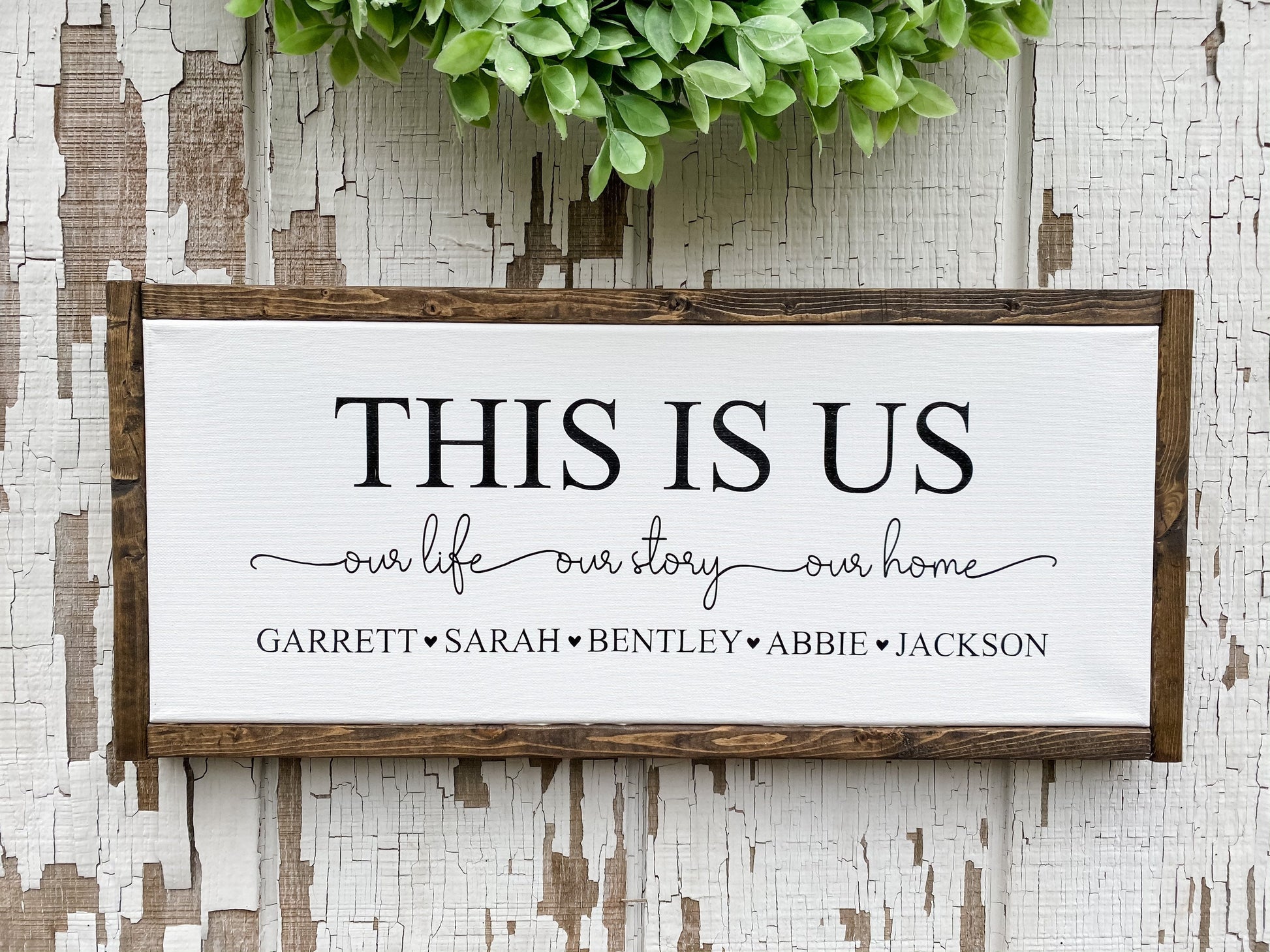 This Is Us, Our Life Our Story Our Home - TheWoodenFrame