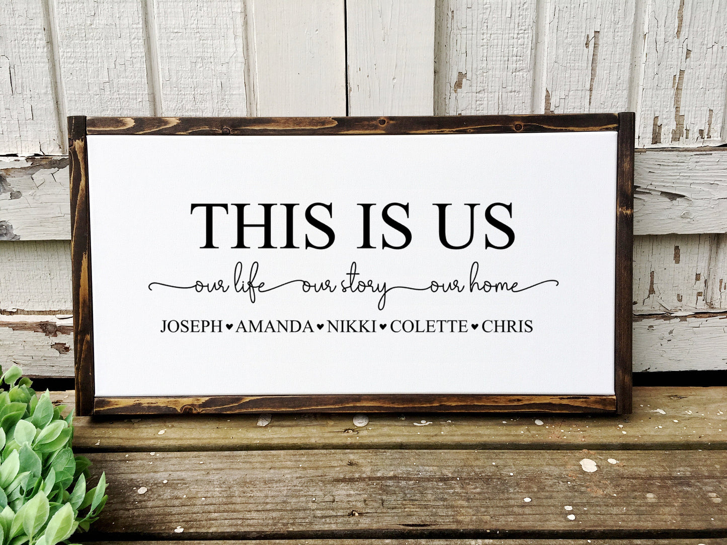 This Is Us, Our Life Our Story Our Home - TheWoodenFrame