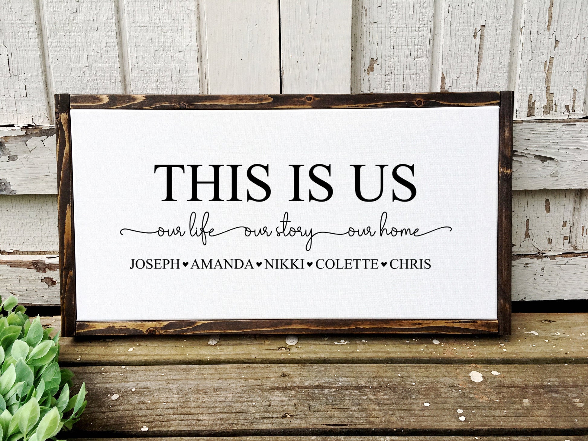 This Is Us, Our Life Our Story Our Home - TheWoodenFrame
