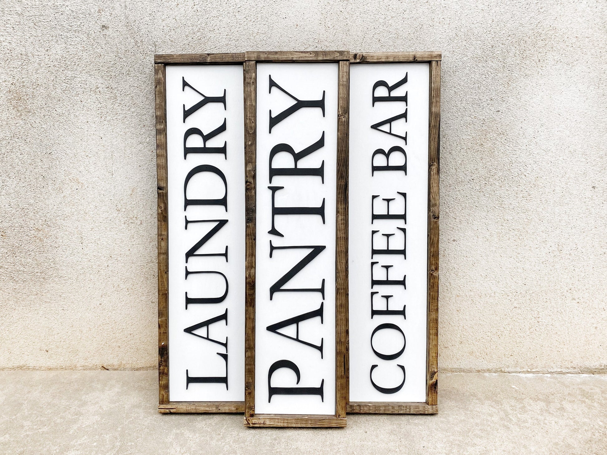 Coffee Bar Sign, 3D Cutout Word Sign, Kitchen Sign, Laser Cut Sign, Pantry Sign, Farmhouse Kitchen Coffee Sign, Basic Simple Word Sign