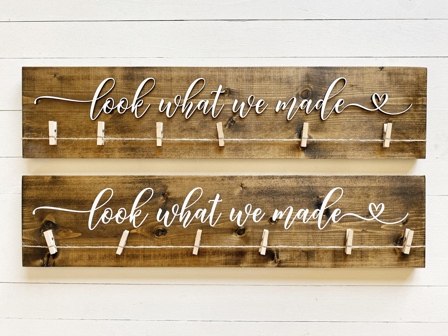 Look What I Made Sign Personalized with Name, Playroom Art Display, Vinyl or 3D Lettering, Back to School Picture Display Wall