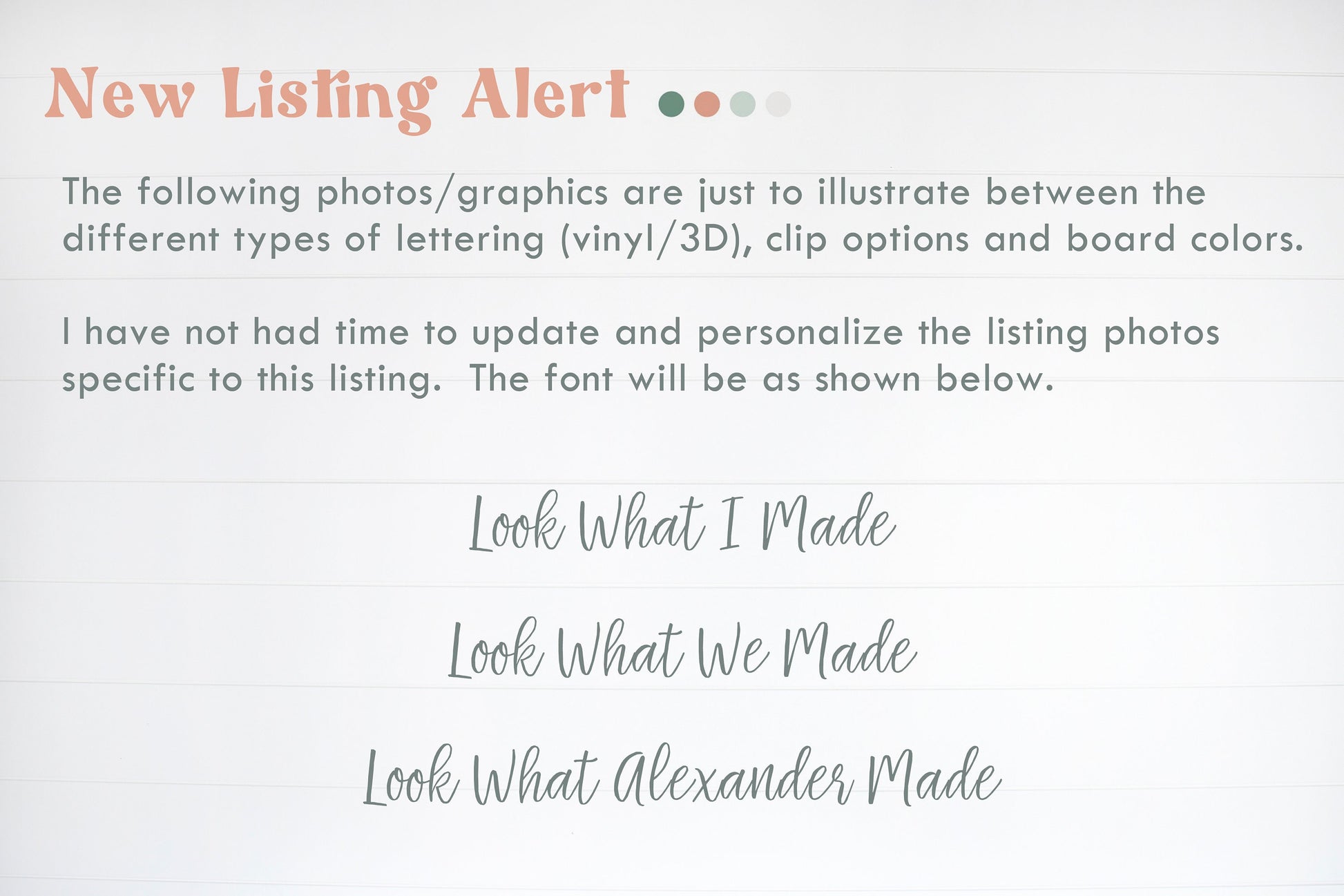 Look What I Made Sign Personalized with Name, Playroom Art Display, Vinyl or 3D Lettering, Back to School Picture Display Wall