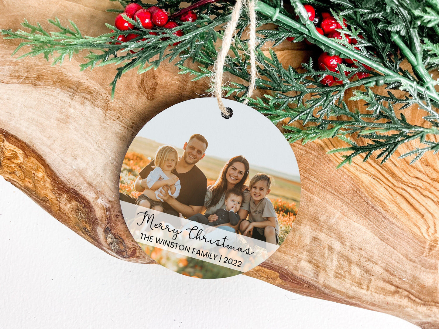 Family Photo Ornament, Vacation Photo Ornament, Ornament for Family, 2022 Family Ornament