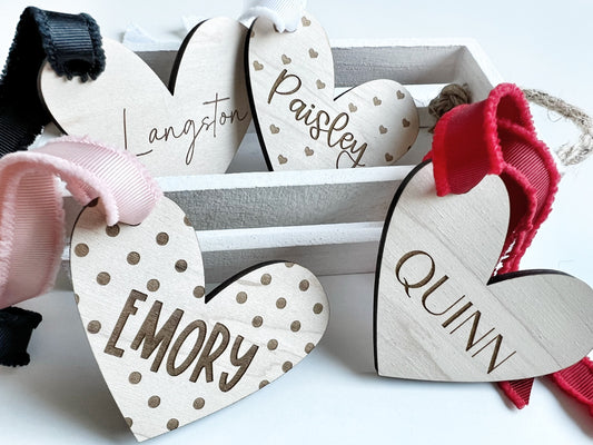 Valentines Day Basket Tag