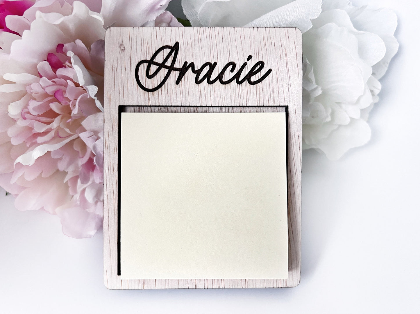 Personalized Sticky Note Holder, Teacher Appreciation Gift, Graduation Gift, Easter Basket Stuffer for Kids