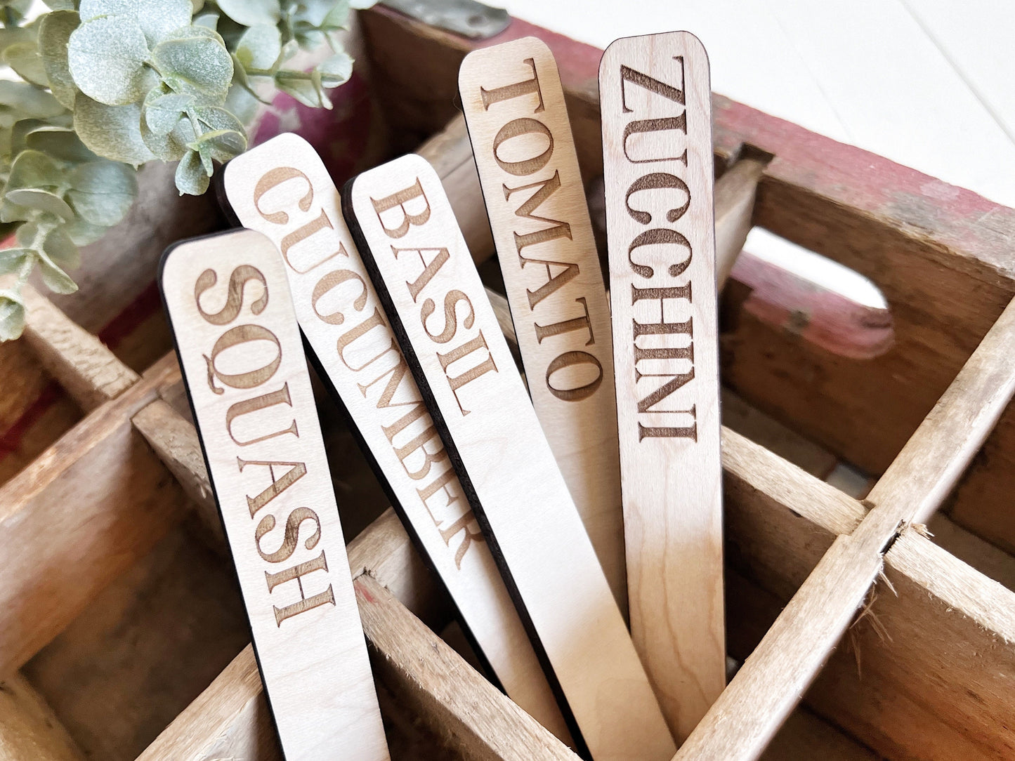 Veggie Garden Stakes Set, Plant Markers, Vegetable Garden Markers, Herb Garden Stakes, Plant Stakes, Gift for Gardeners