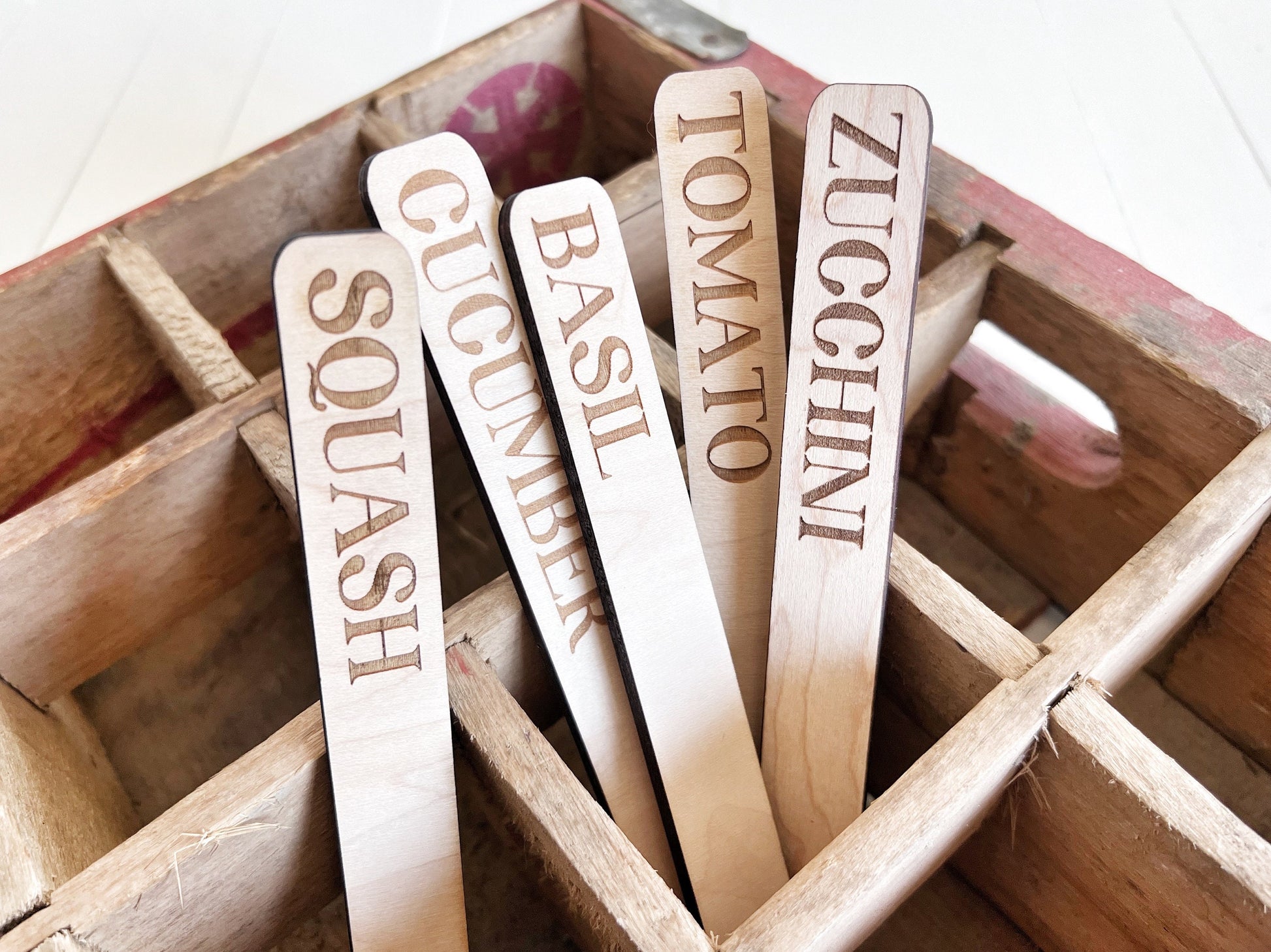 Veggie Garden Stakes Set, Plant Markers, Vegetable Garden Markers, Herb Garden Stakes, Plant Stakes, Gift for Gardeners