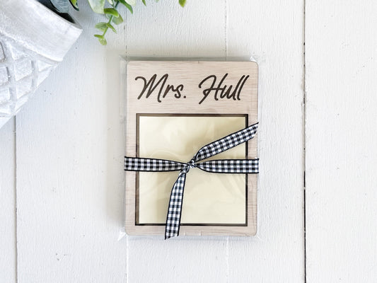 Personalized Sticky Note Holder, Teacher Appreciation Gift, Graduation Gift, Easter Basket Stuffer for Kids