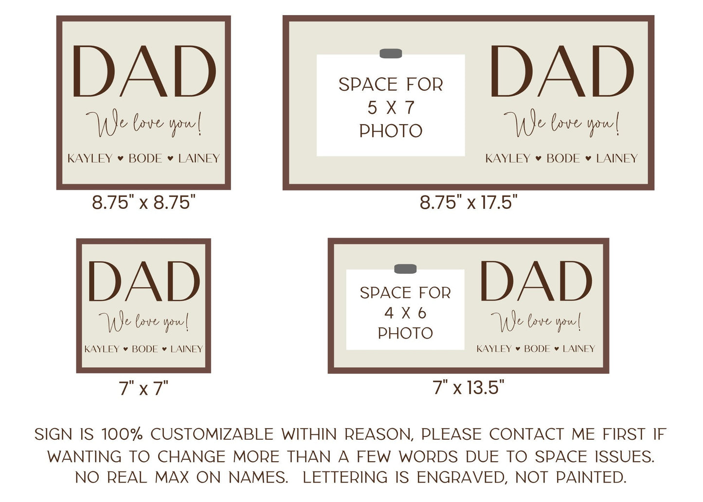 Personalized Father's Day Picture Frame | First Father's Day Picture Frame | New Daddy Gift | Gift for New Parents | Custom Gift for Daddy