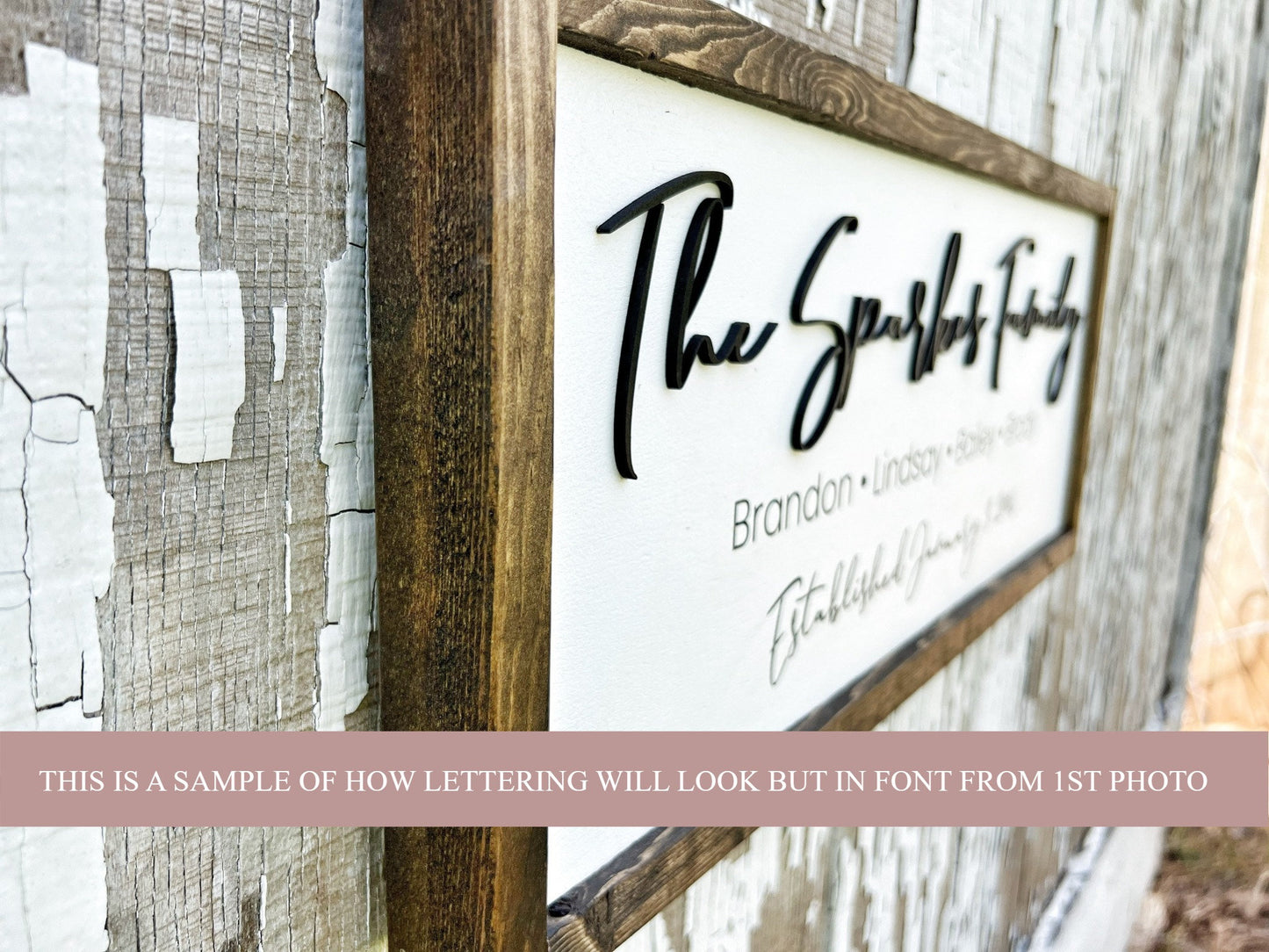 Blended Family Sign, Our Family Sign Personalized Gift for Blended Families, Adoptions & Weddings