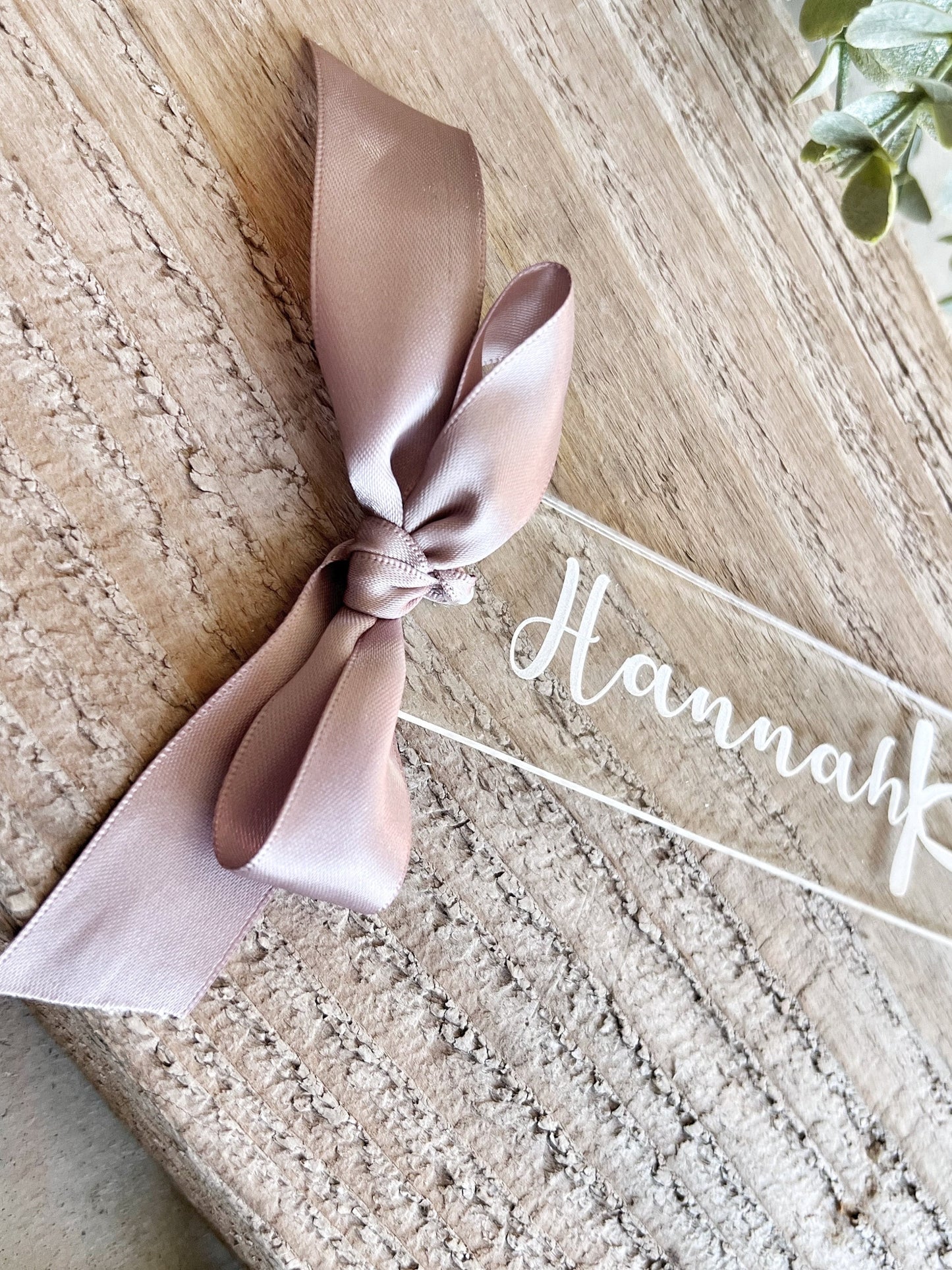 Coquette Bow Bookmark with Name