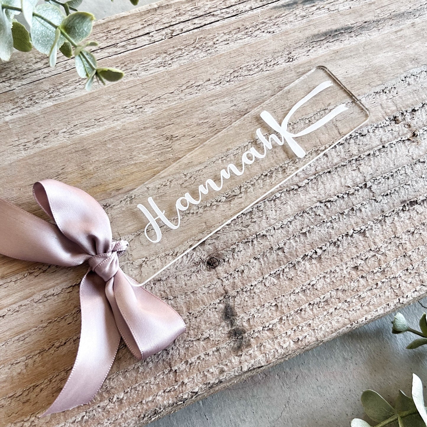 Coquette Bow Bookmark with Name