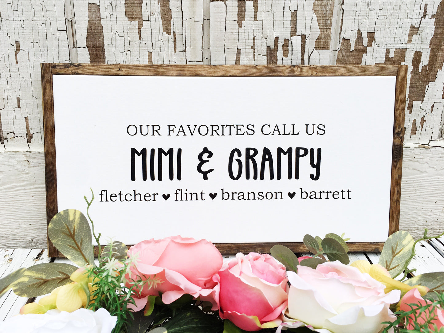 Our Favorites Call Us Sign - TheWoodenFrame