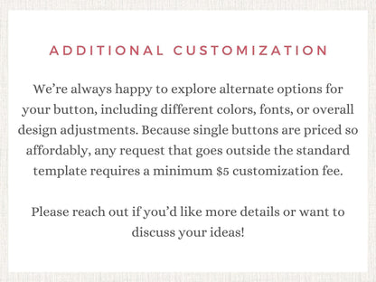 Personalized Birthday Photo Button – Add Your Picture & Text – Party Favor Keepsake