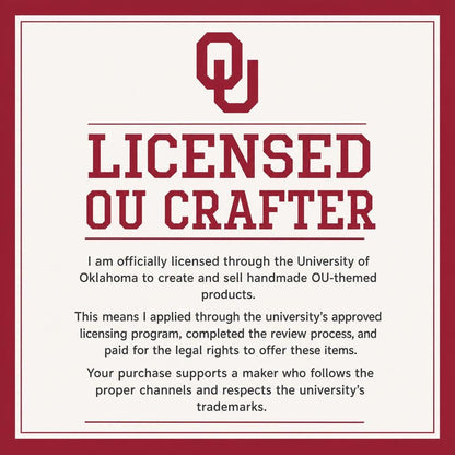 OU Sooners Gameday Buttons | Officially Licensed University of Oklahoma Pins | OU Mom Dad Mimi Parent & Graduation Gifts