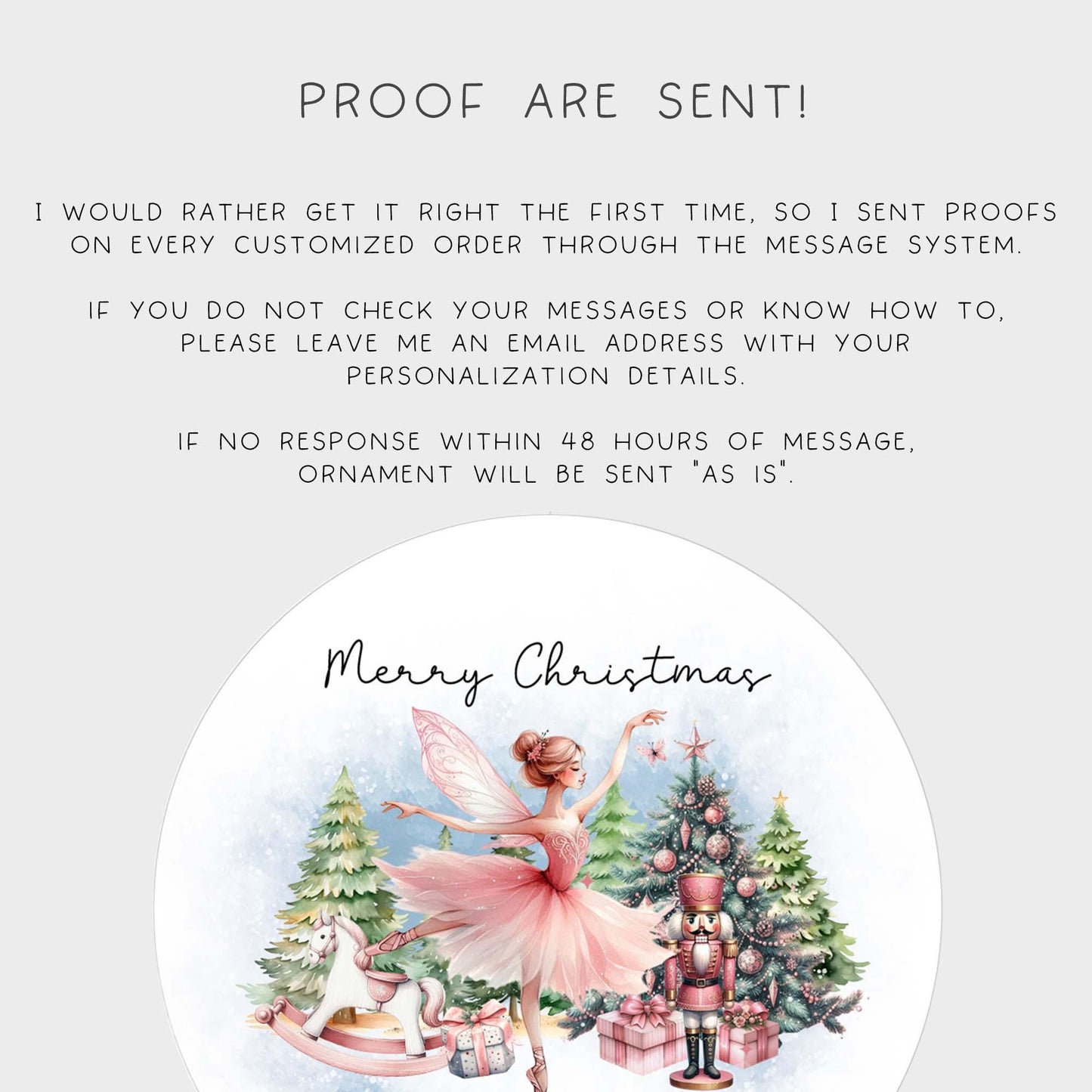 Personalized Ballet Ornament for Granddaughter – Pink Fairy Nutcracker Gift