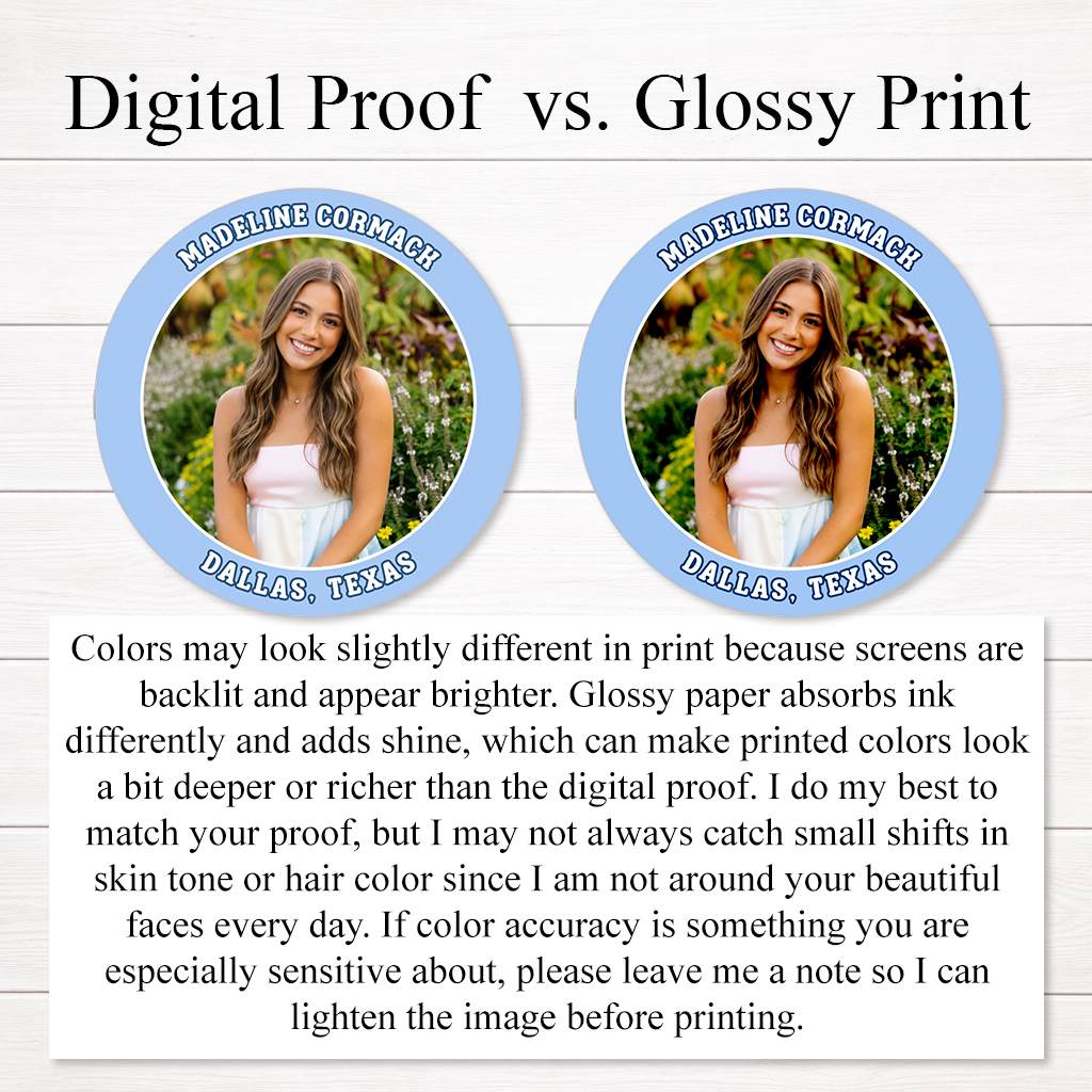 Custom Birthday Photo Stickers - Personalized Round Labels for Party Cups & Goodie Bags