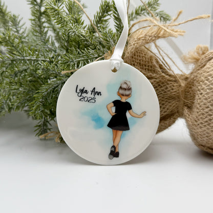 Tap Dance Ornament for Girls – Personalized Keepsake for Jazz Dancers