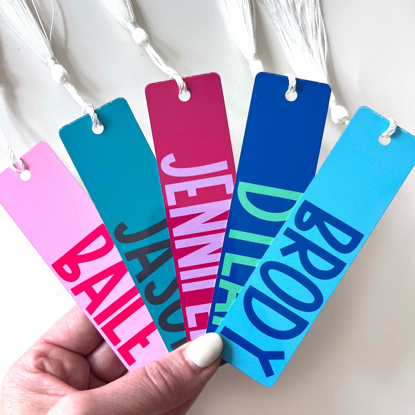 First Name Bookmark, Brightly Colored for Kids