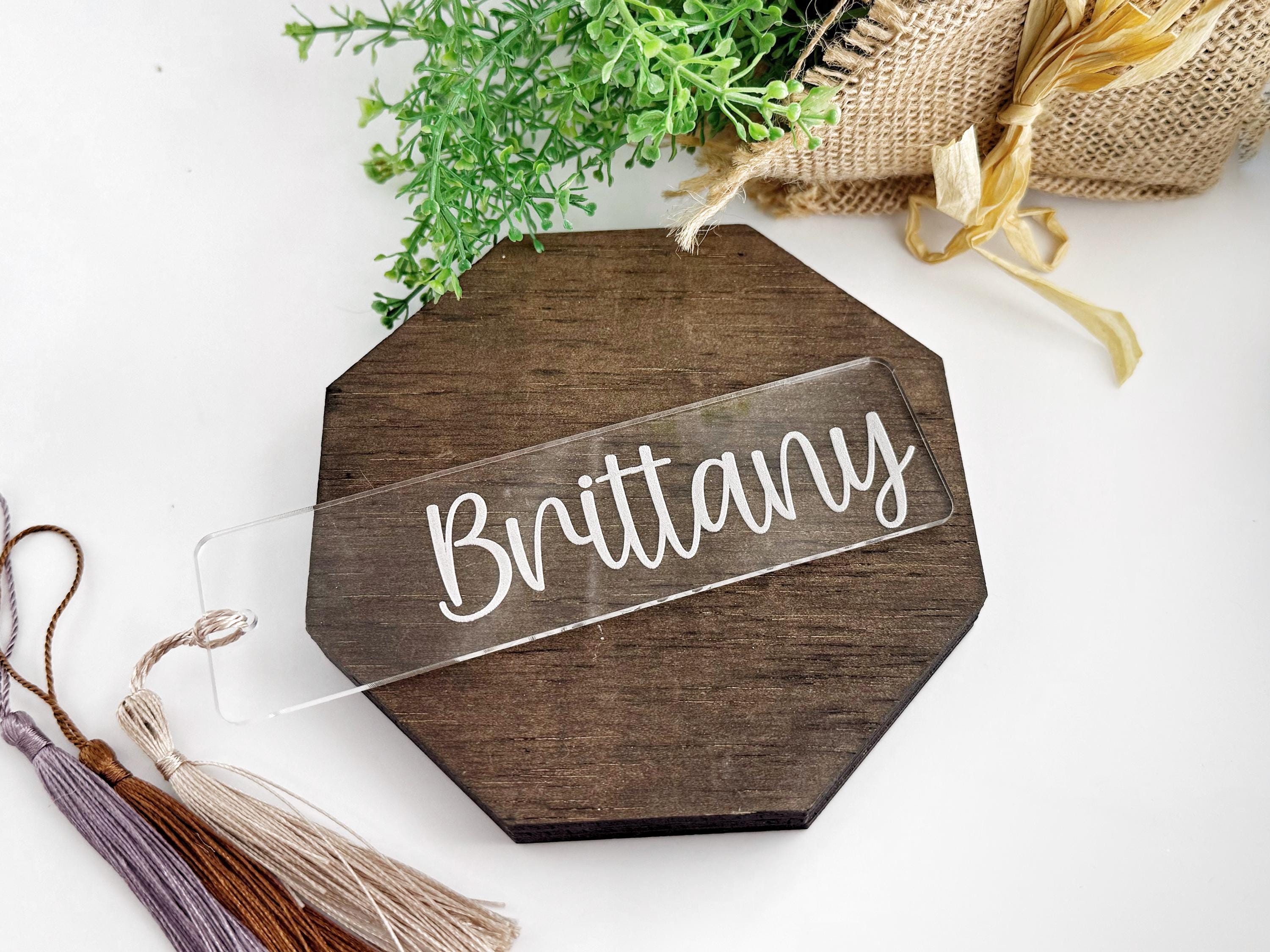 Acrylic Script Signs Acrylic Script Name Bookmark – TheWoodenFrame