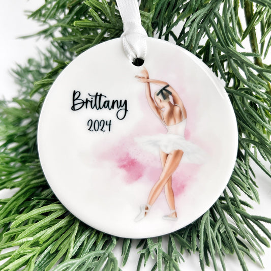 Teen Ballet Ornament for Girls, Personalized Gift for Dancers