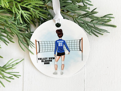 Teen Girl Volleyball Ornament