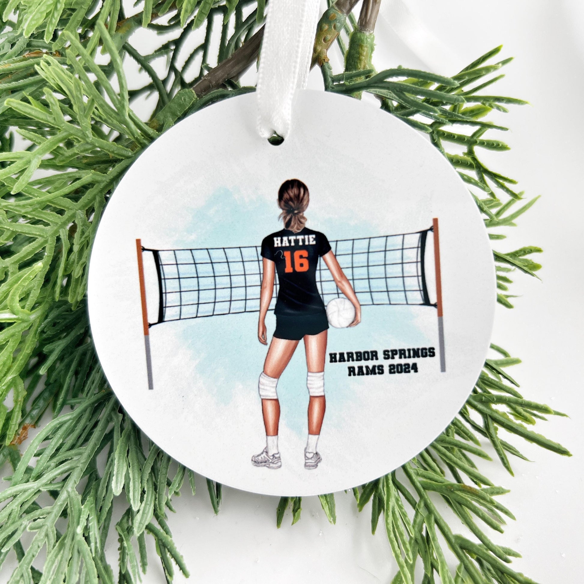 Teen Girl Volleyball Ornament